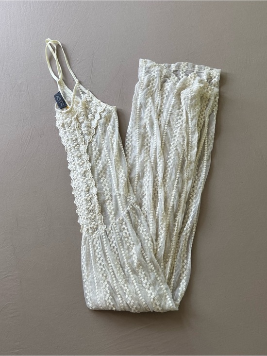 Astr Dresses & Skirts - Vintage Aster Lace Crochet Sheer Maxi Dress